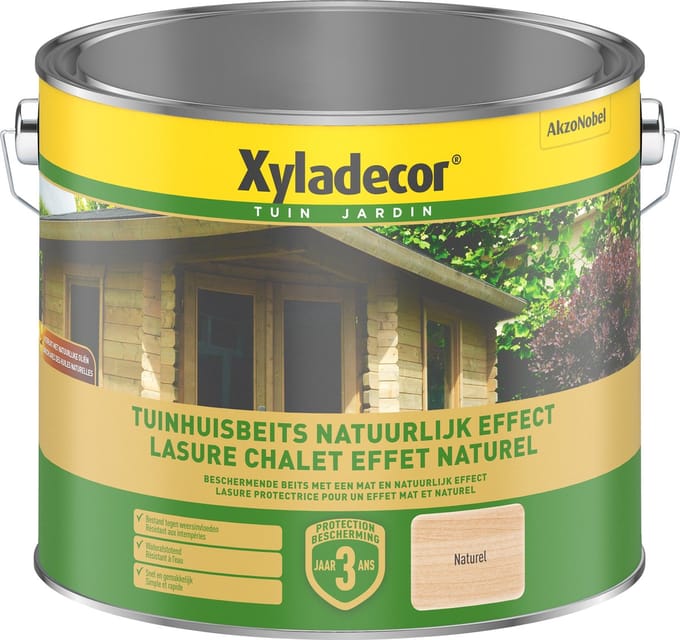 Xyladecor - Tuinhuisbeits Natuurlijk Effect - Naturel - 2,5 L