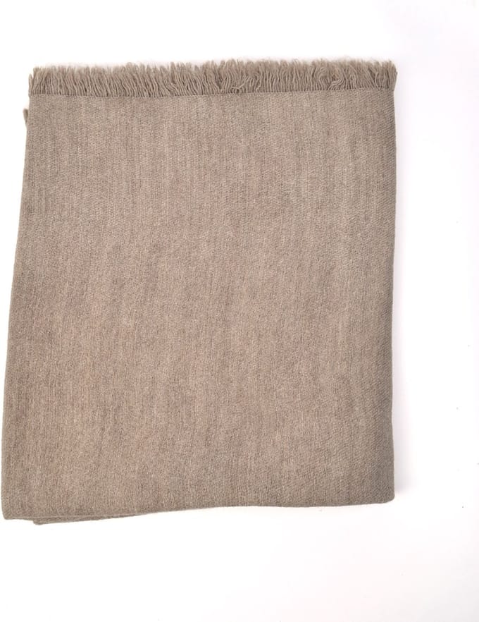 Giuliano winter sjaal - Taupe - Made in Italy