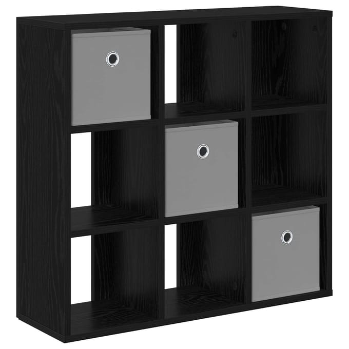 vidaXL - Dressoir - Zwart - Eiken - 73,5 - x - 24 - x - 69,5 - cm