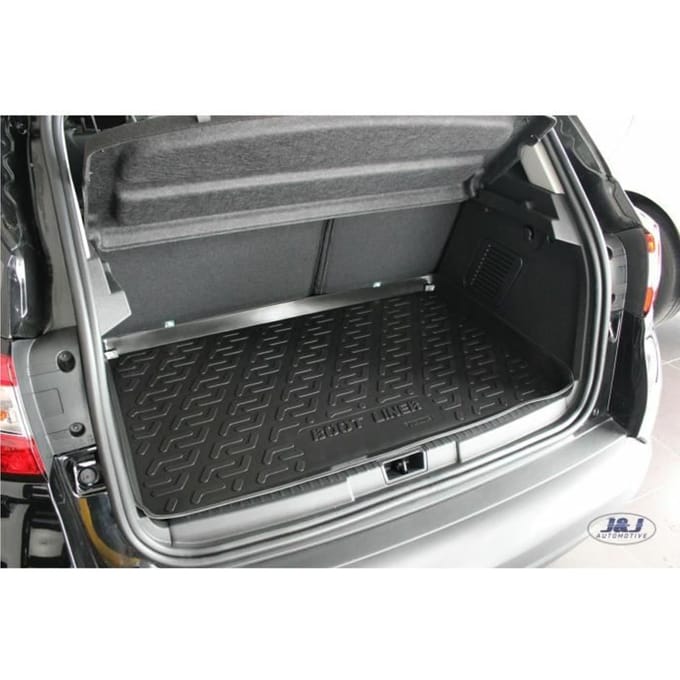 J&;J AUTOMOTIVE | Premium Rubberen Kofferbakmat Voor Renault Captur 2013-2019 zwart