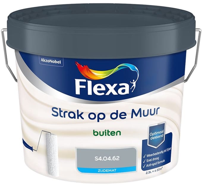 Flexa - Strak Op De Muur Buiten Zijdemat - S4.04.62 - Mengverf - 2,5 L