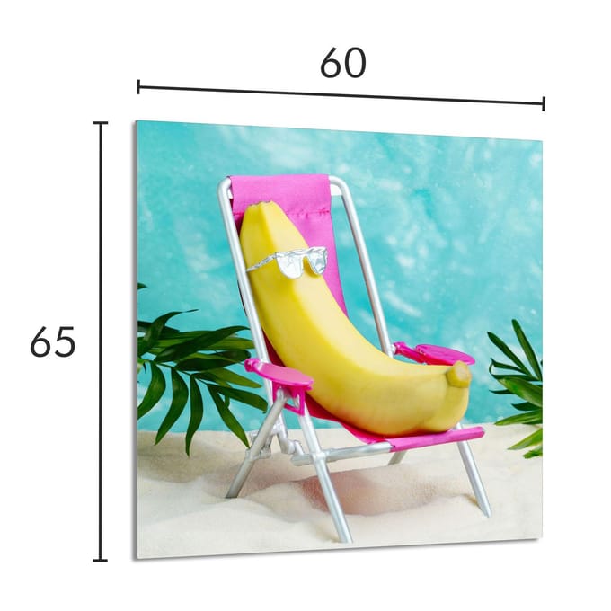 TMK ArtDeko - Snijplank - Banan - 60x65 cm - Glas