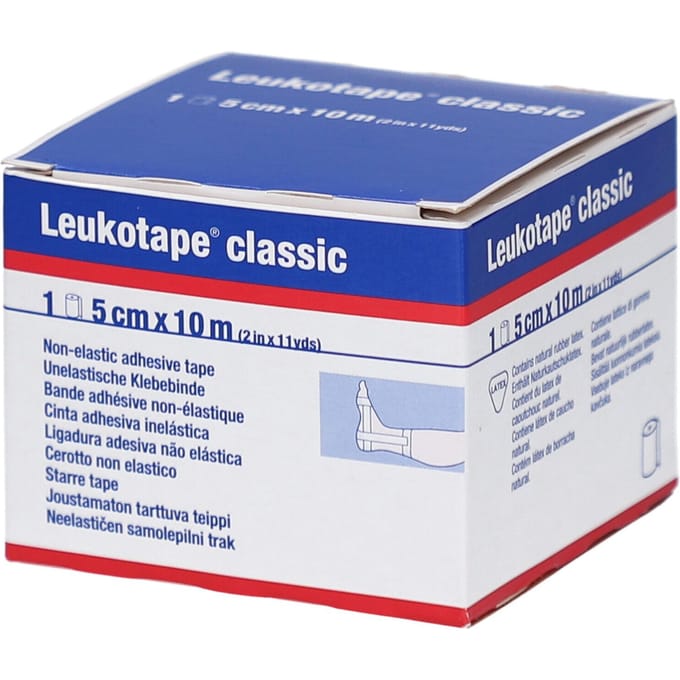 Leukotape® Classic 5 cm x 10 m Wit 01703-00 1 Verband