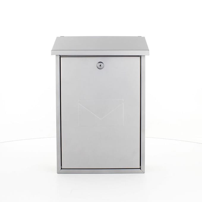 Rottner Kleine Brievenbus Parma - Zilver - 40x27x11,5cm