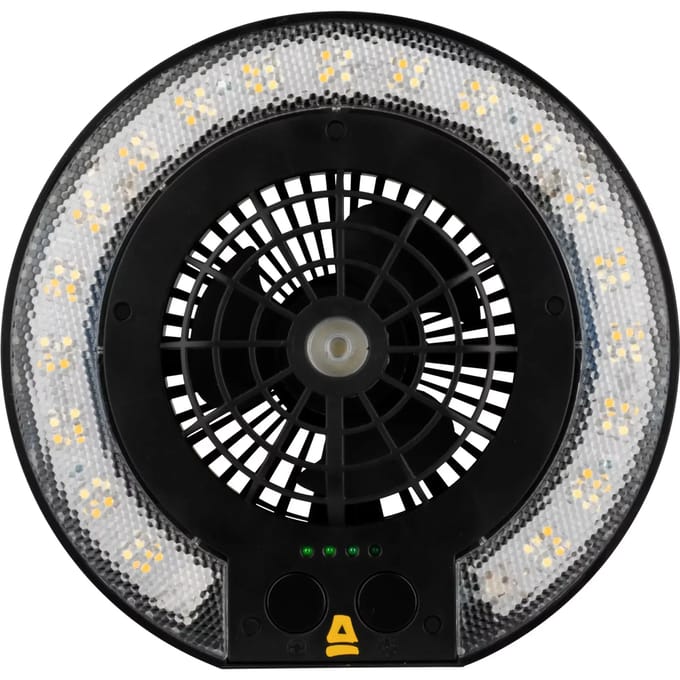 Abbey Camp 3-in-1 LED Lamp met ventilator - MONSERRAT-020 - Zwart