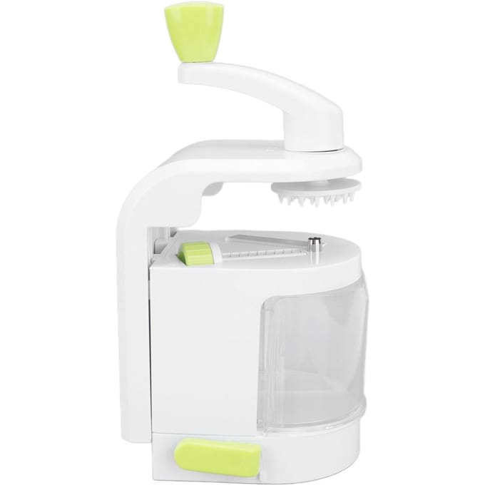Groentespiralizer Multifunctioneel Groentesnijgereedschap 4 In 1 Roterende Messen Handrasp white