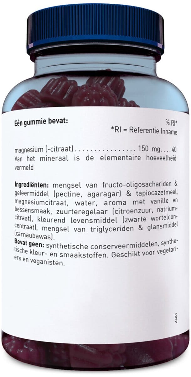 Orthica - Magnesiumcitraat-150 Gummies - 2 x 30 gummies - Voordeelverpakking