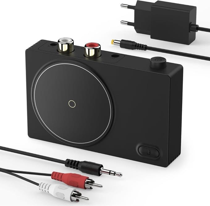 DailySupplies® Bluetooth Receiver Aux - Ontvanger - Carkit - Zwart