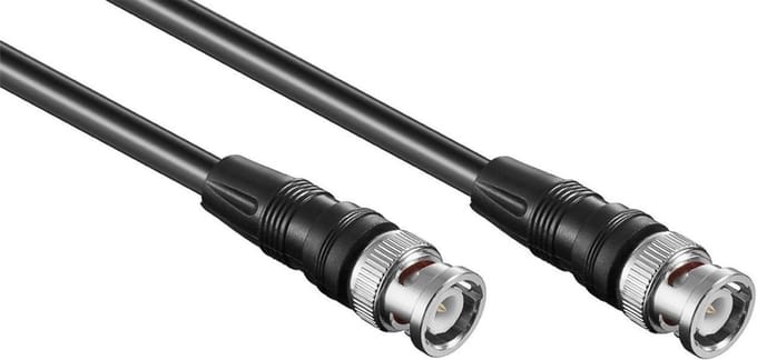 BNC (m) - BNC (m) kabel - RG59 - 75 Ohm / zwart - 2 meter