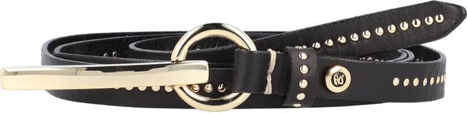 b.belt Leren Riem Cher Belt W75 Black Zwart