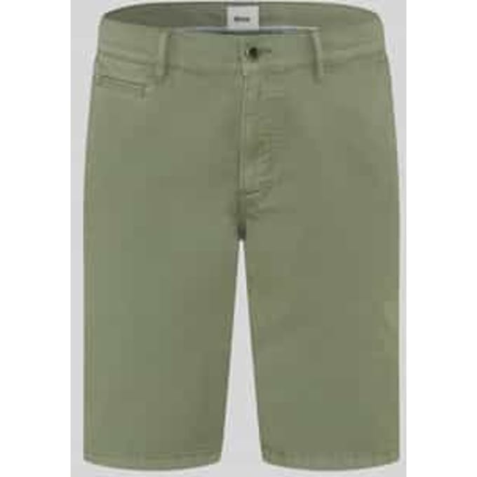 Brax Heren Bermuda  Style BARI THYME, groen, maat 40