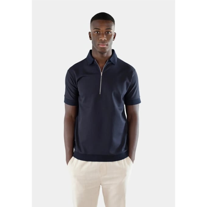 Ciszere 20079-008 clay jersey half zip navy