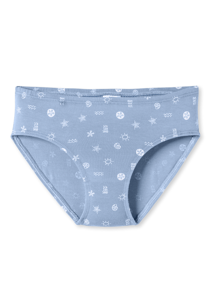 Slips, set van 5, golvend, schelpjes, meerkleurig - 95/5 92