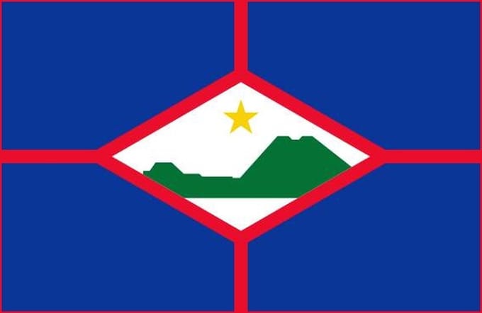 Vlag Sint Eustatius 150x225 cm - Spunpoly