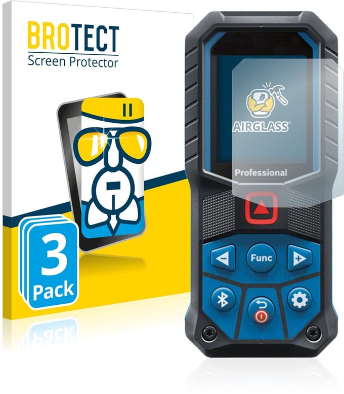 Screenprotector 3 Stuks voor Bosch GLM 50-27 C/ 50-25 G Beschermglas transparant