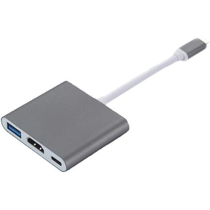 USB-C-multipoortadapter naar USB (PD), USB-C, 4K HDMI-compatibel