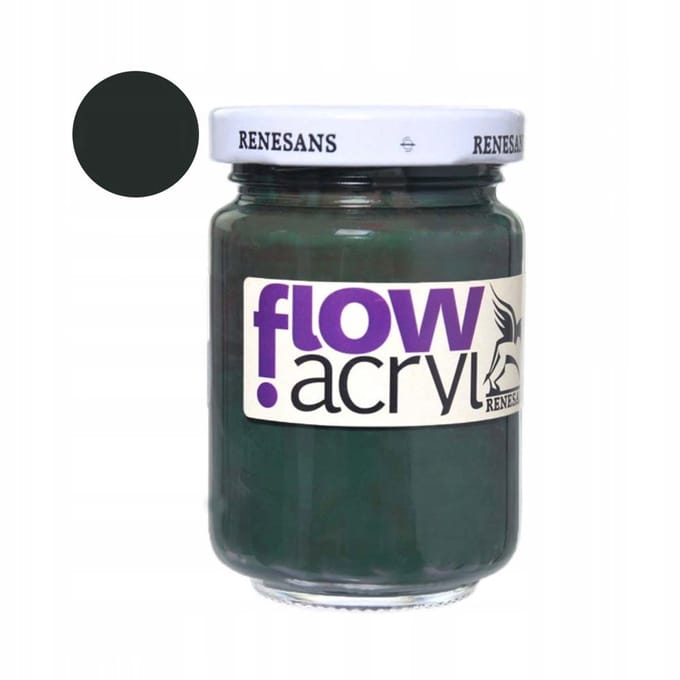 Renesans Flow Acryl Verf 110ml - Levendig Groen