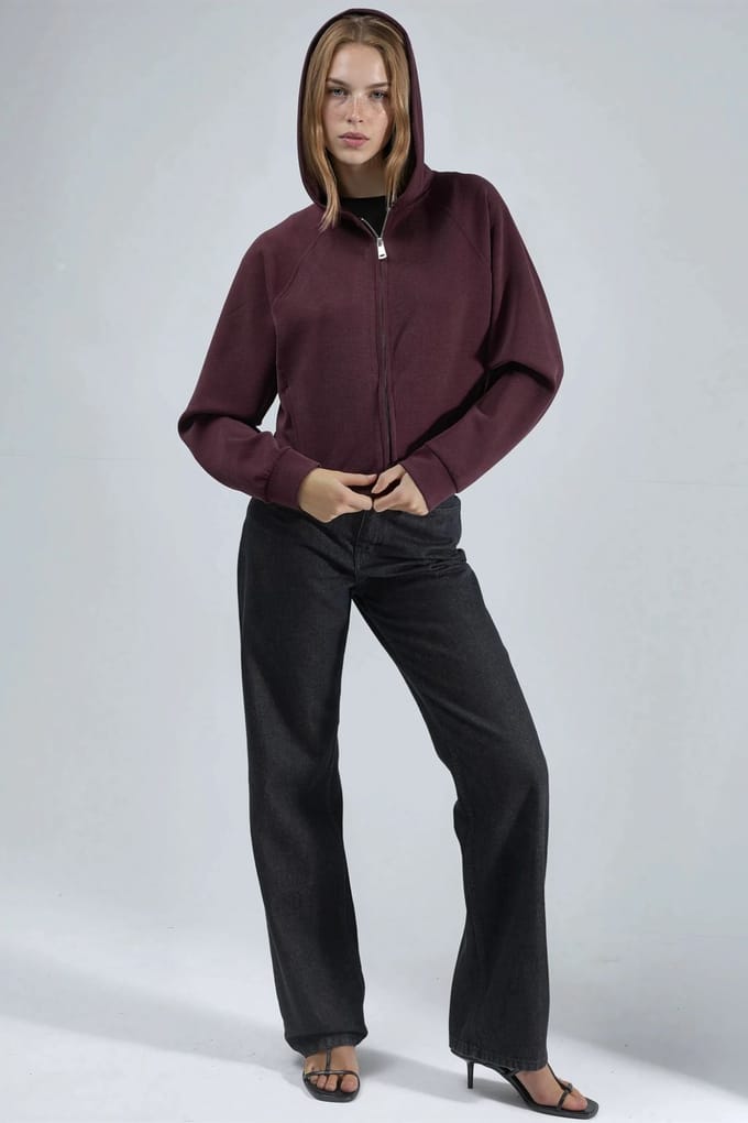 Hooded Full-Zip Jas met Zakken