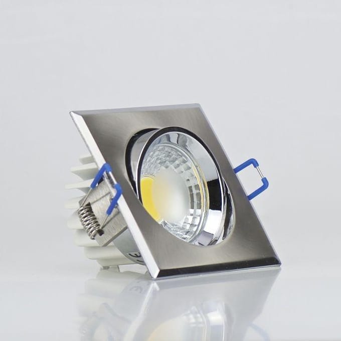 Spot LED inbouwspot vierkant Matchrome 3W (Vgl. 25W) Dim 90x90mm