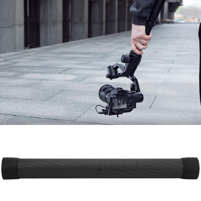 35cm13.8in Koolstofvezel Verlengstang Unipod Accessoire voor Dji Ronin S Stabilisator black