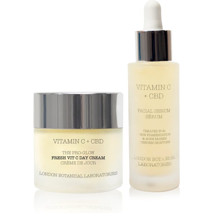 London Botanical Laboratories Vitamine C + CBD gezichtsverzorgingsset