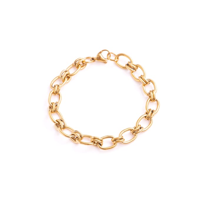 Luxenter Armband met 18-karaats geelgouden afwerking - Hataj