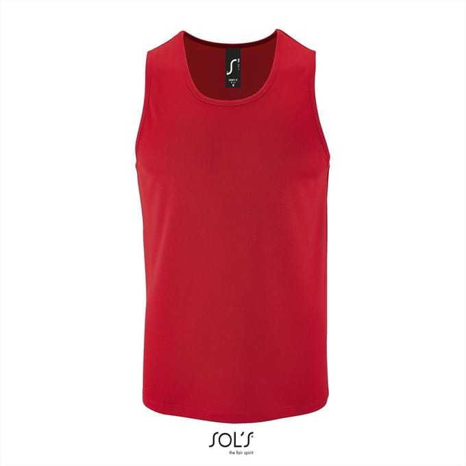 Neon Oranje unisex Tanktop Sol's Sporty T maat 2XL