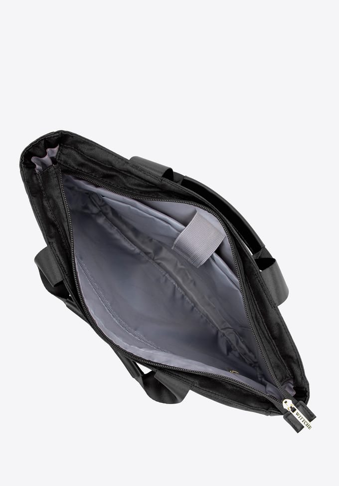 Wittchen Dames 14" Laptoptas met Quilting, Zwart