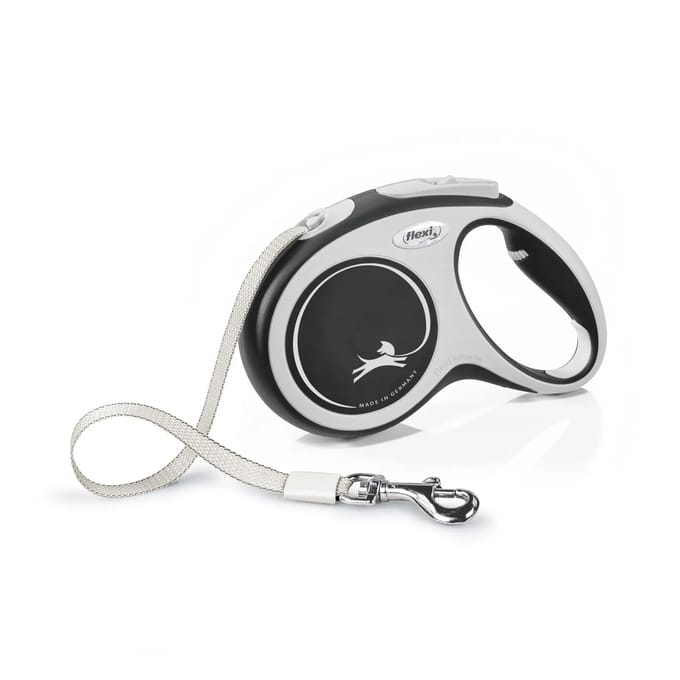 Flexi New Comfort M Tape Leash 5m 25kg Black