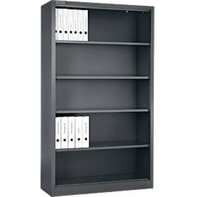 Schäfer Shop Select stellingkast MS, 5 OH, B 950 x D 400 x H 1935 mm, plaatstaal, basaltgrijs