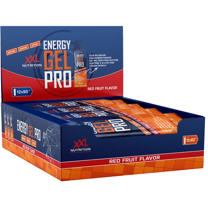 XXL Nutrition - Energy Gel Pro - met Natrium - Red Fruit - 12 x 60ml