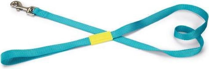 Beeztees nylon Looplijn Uni lichtblauw 120 cm x 20 mm
