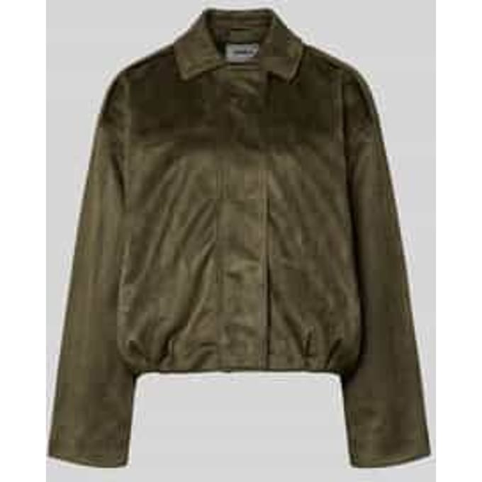 Regular fit blouson in leerlook model 'AMBER'