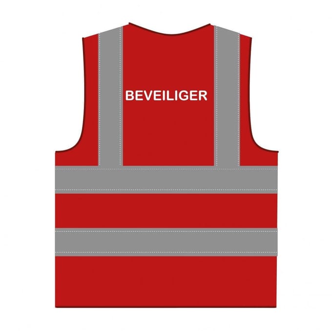Beveiliger hesje RWS rood