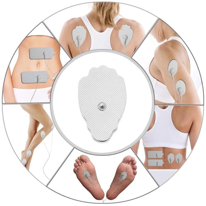 Patch d'Électrostimulation EMS Électrode Coussinets Stimulateur Musculaire Pour Acupuncture Physiothérapie Machine TENS Gel Conducteur Réutilisable