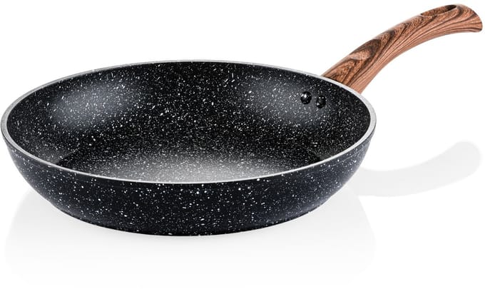 Westinghouse Koekenpan – Ø 28 cm – Inductie Pan – Black Marble Wood