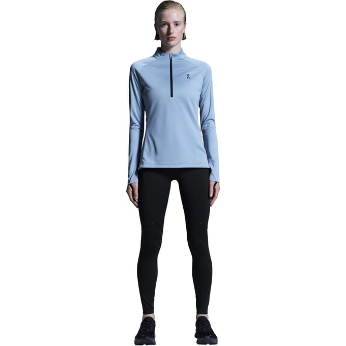 On Climate Shirt 2 W Chambray Maat: M | Longsleeves Outlet | Dames | Blauw