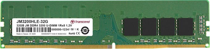 DDR4 32GB PC 3200 CL22 Transcend JetRam, JM3200HLE-32G