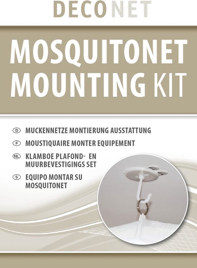 Deconet Kleefhaak set - per 6 - wit