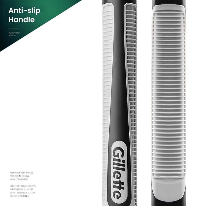 Gillette Vector 2-scheerset met scheermesjes 2-laags mesjes Gillette-scheermes voor mannen Meerdere specificaties om uit te kiezen