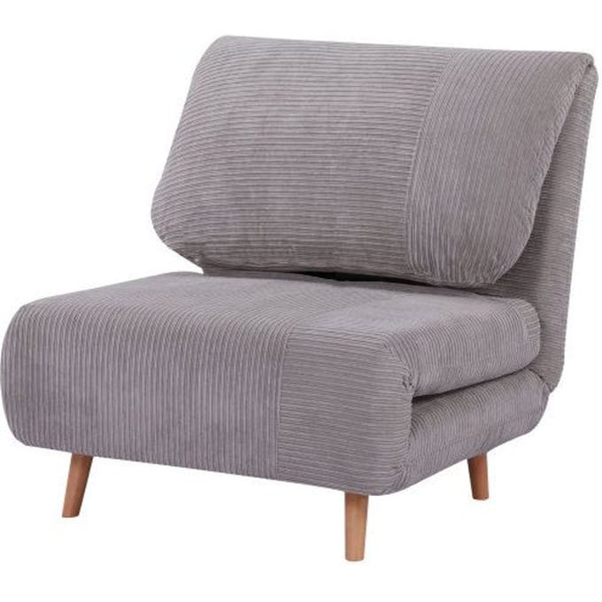 2-in-1 Slaapbank - MUVOE - Lichtgrijs - Verstelbare rugleuning - Groot comfort - Kwaliteitsmateriaal