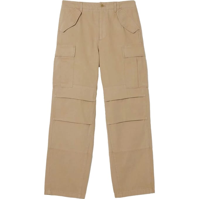 Lacoste Dames Rechthoekige Cargo Broek (Beige)