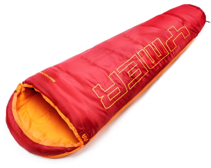 Meteor Ymer - Slaapzak - rood/oranje, comfortabel, lichtgewicht