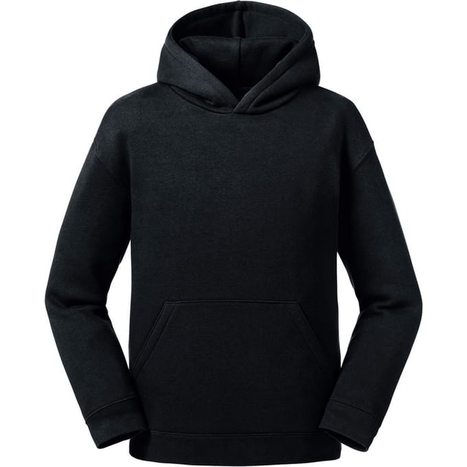 Russell Kinderen/kinderen Authentieke Sweatshirt met kap (Zwart)