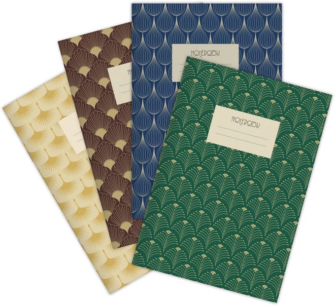 Schriften Art Deco A5, 32 vellen blanco