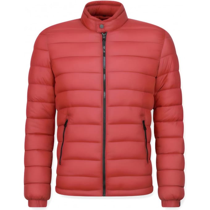 Enos Winterjassen - Heren Winterjas Kort - Down Jack - Rood - XL