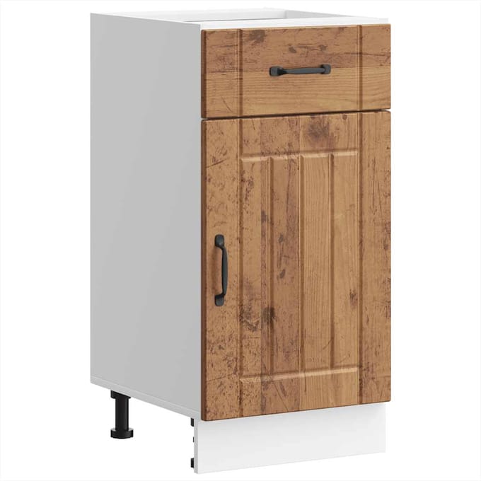 vidaXL - Onderkast - Lucca - bewerkt - hout - oud - houtkleurig