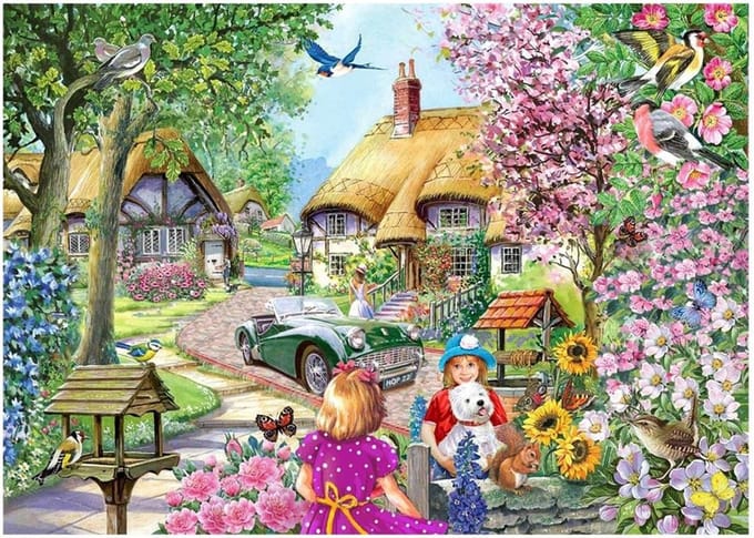 Puzzel 500 Stukjes Beste Vrienden - Grote Kleurrijke Legpuzzel