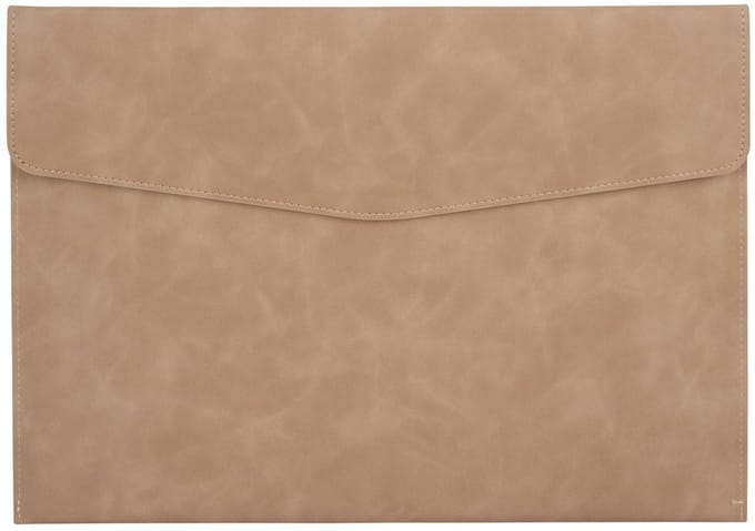 Beige A4 Map met Drukknopsluiting - Antra