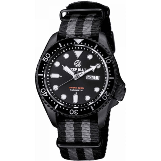 Deep Blue Watches MILPVDNYLON Heren Horloge Automatic 44mm 300M